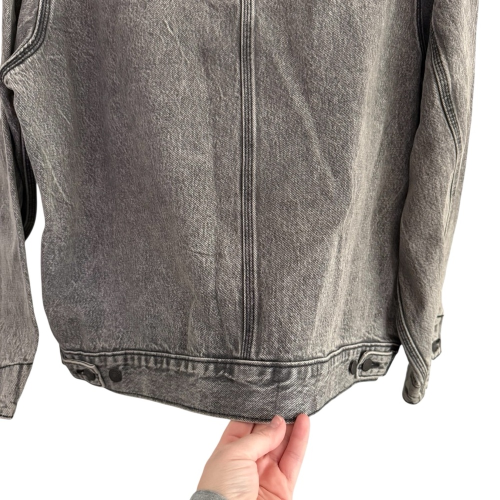 Levi's Gray Denim Jacket with Tan Collar - Picture 5 of 7